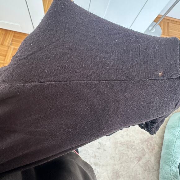 Free People Women's Black Mesh Insert Roxie Long Sleeve Hi-Low Top, Size M, GUC - Picture 8 of 10